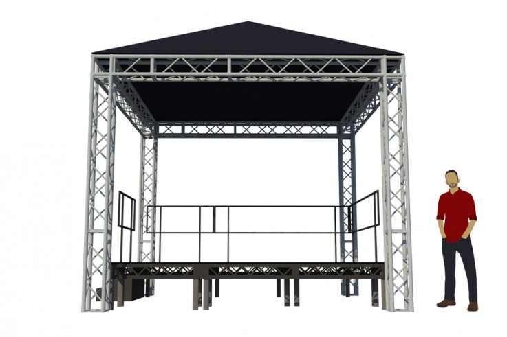 okoru event hire service bristol stage truss deck hip roof